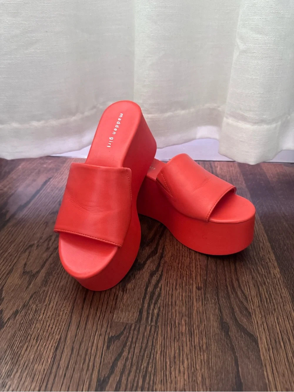 Madden Girl Platform Slide Sandals